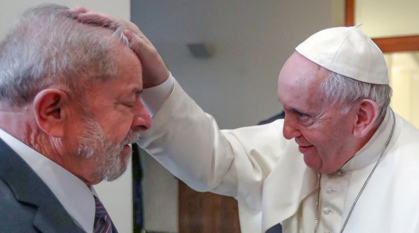Papa recibió al expresidente brasileño Lula en el Vaticano