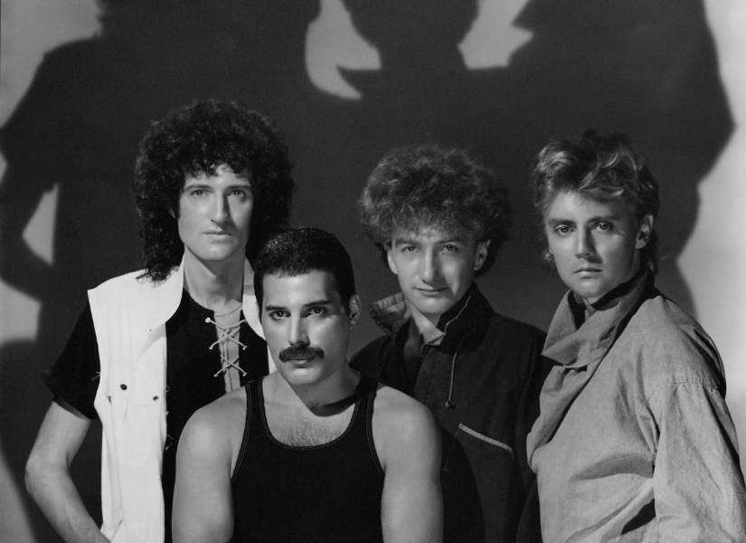 Integrantes de Queen, banda dentro de las 50 más influyentes.