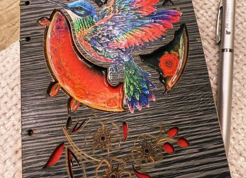 Libreta de colibrí.