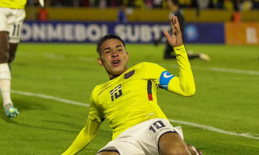 Kendry Páez, jugador de la selección de Ecuador sub 17