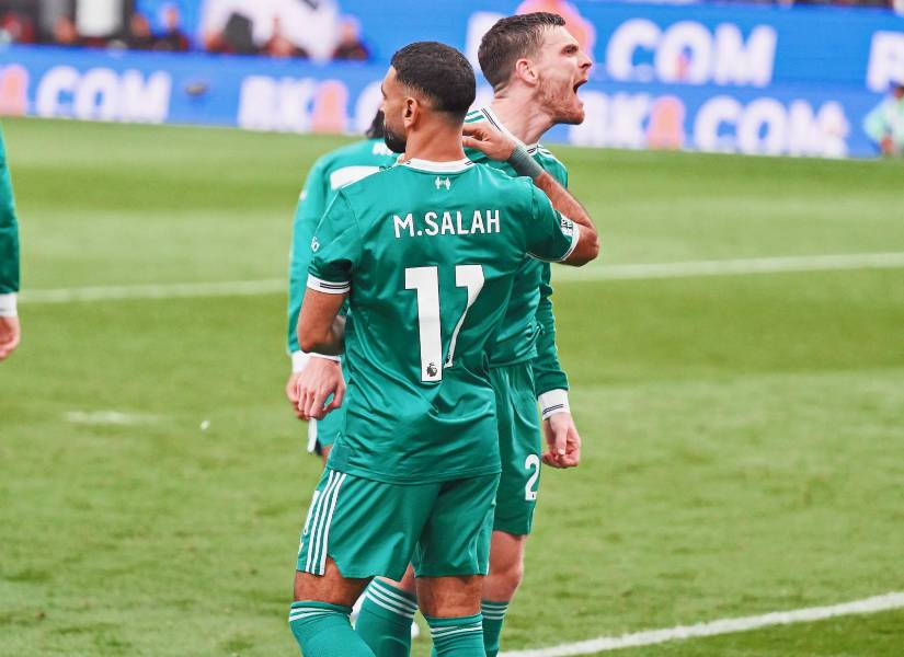 Mohamed Salah anotó el gol de la victoria ante el Burnley.