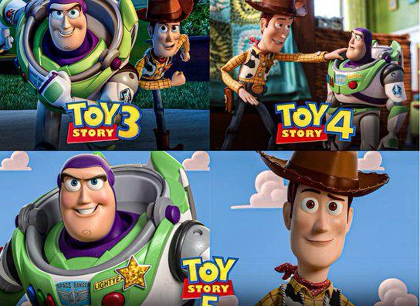La evolución gráfica de Buzz y Woody a lo largo de todas las entregas de Toy Story