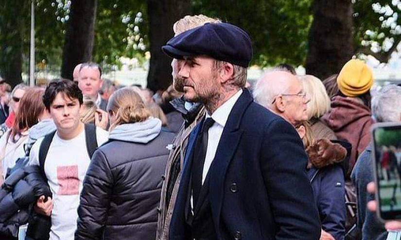 David Beckham esperó 12 horas para despedirse de la Reina Isabel II