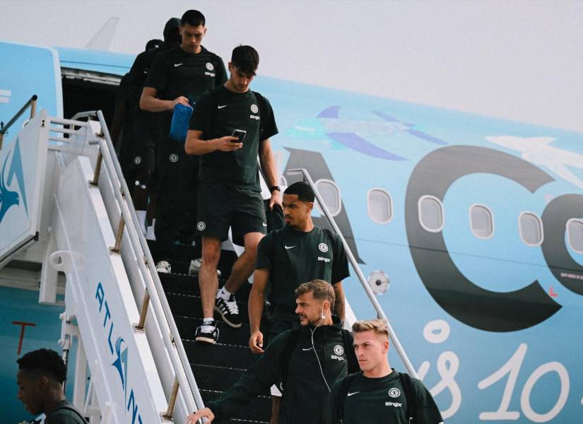 El Chelsea llegó a Estados Unidos para el Mundial de Clubes.