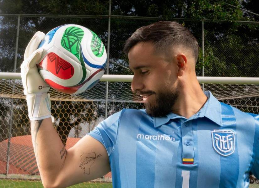 Hernán Galíndez se hizo un tatuaje en referencia a Ecuador.