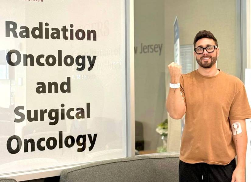 Chicho Trujillo en un hospital de Estados Unidos.