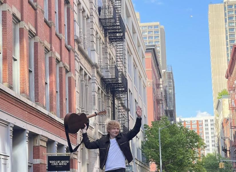 Imagen de Ed Sheeran en New York.