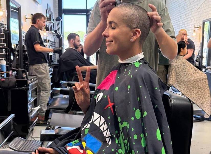 La Flaca Guerrero en su visita a Los Ángeles.