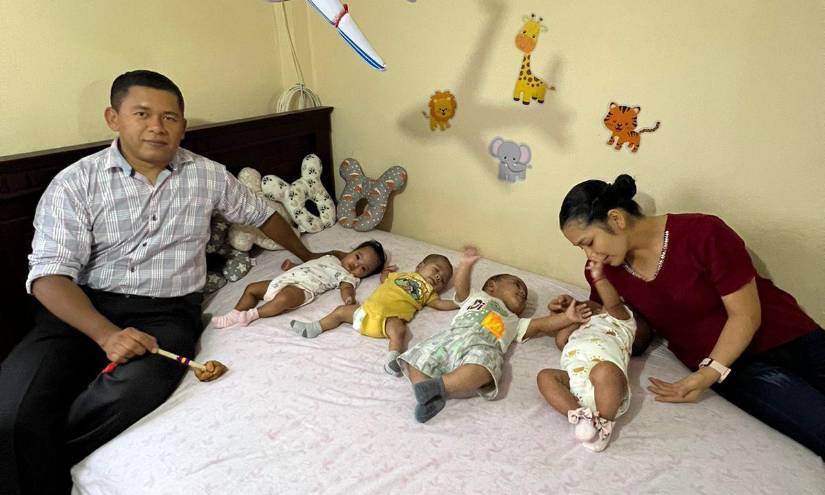 Antes de quedar embarazada, Adriana trabajaba como profesora.