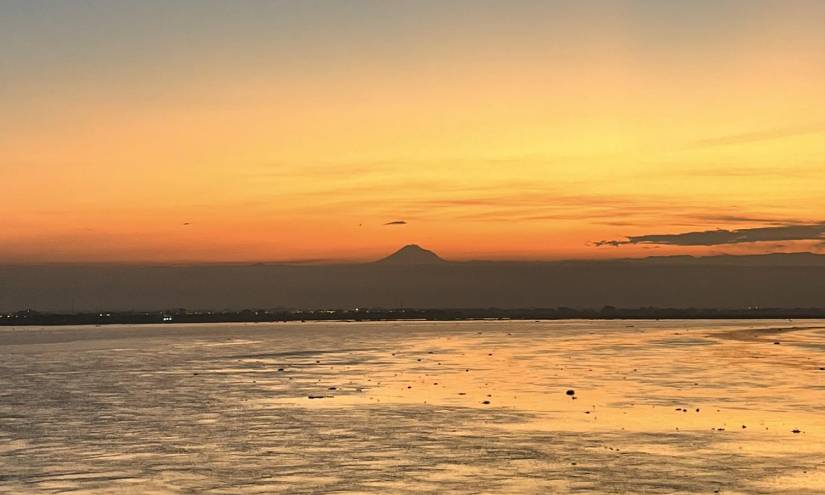 Imagen del majestuoso volcán Chimborazo.