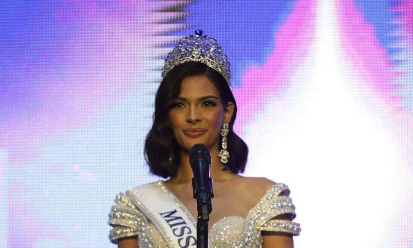Miss Nicaragua, Sheynnis Palacios, habla luego de ser coronada como la nueva Miss Universe 2023.