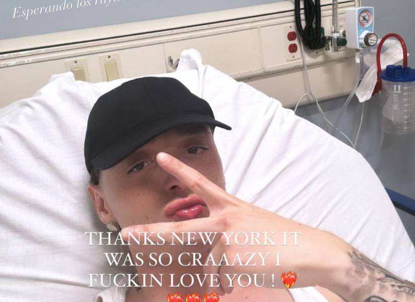 Peso Pluma en una de sus historias agradeciendo a sus fans en Nueva York