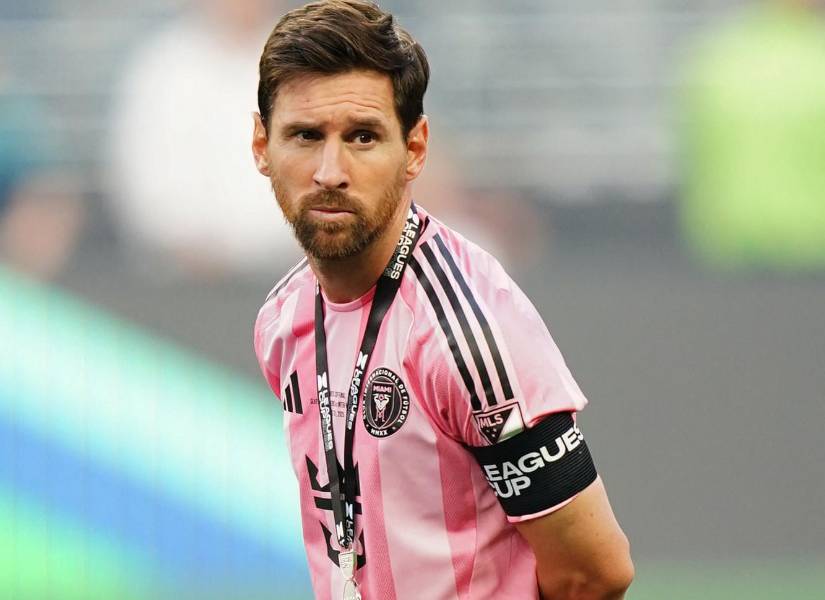 Lionel Messi en la final de la Leagues Cup contra Seattle Sounders