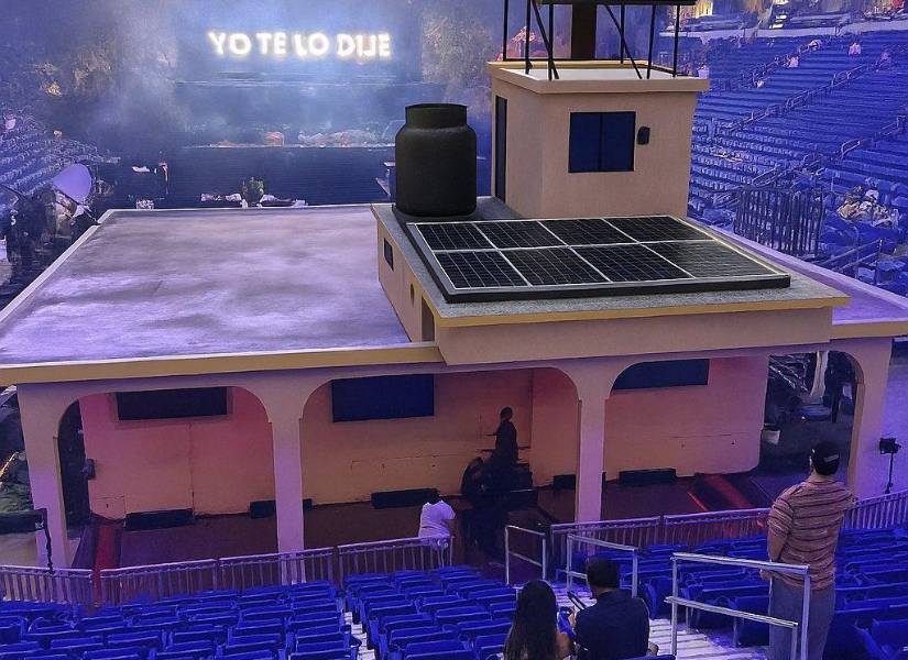 Vista trasera de la casita.