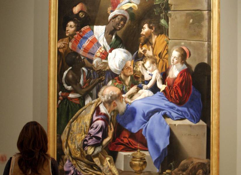La adoración de los Reyes Magos, una de las obras que componen la exposición Maíno. Un maestro por descubrir que el Museo del Prado dedicó a uno de los maestros más destacados de la pintura española de la primera mitad del siglo XVII.