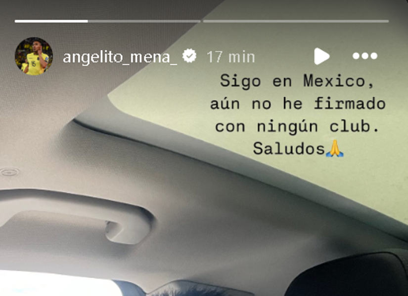 Ángel Mena en su cuenta de Instagram.