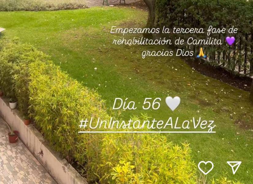 Anuncio vía Instagram de la presentadora Úrsula Strenge