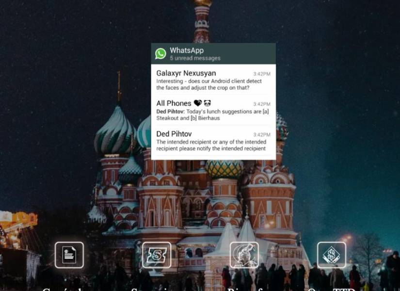 Widget de Whatsapp en la pestaña principal.