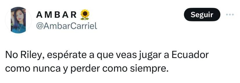 No Riley, espérate a que...