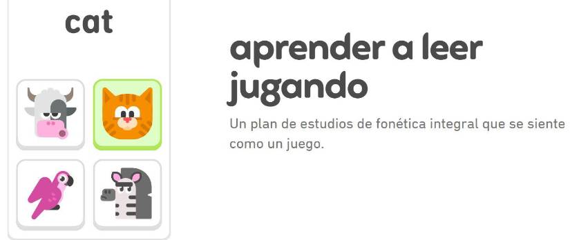 Una imagen de Duolingo ABC.
