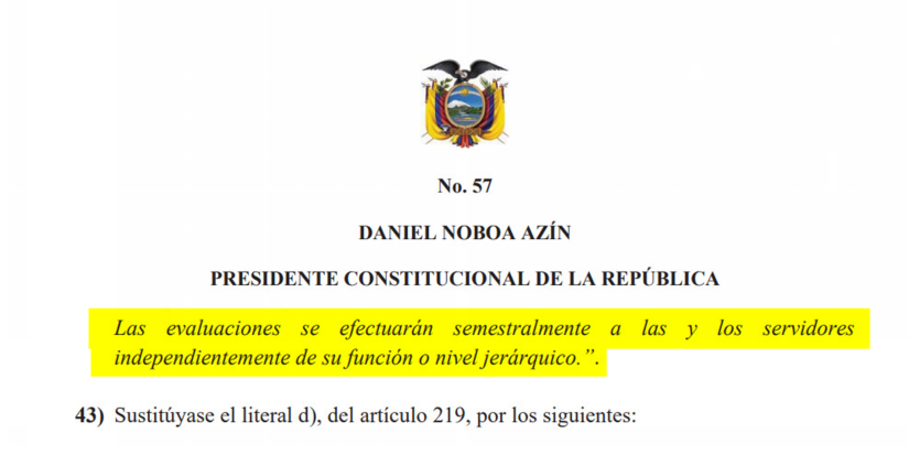 Extracto del Reglamento a la Ley Orgánica de Integridad Pública.