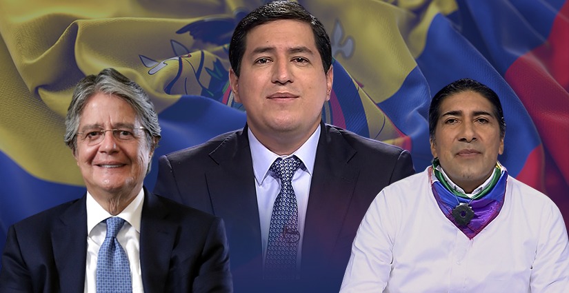 Con más del 97% de votos escrutados, Arauz espera a su contendiente entre Lasso y Pérez, para segunda vuelta