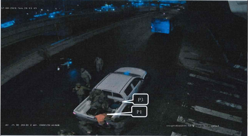 Perito detalló videos de las cámaras de vigilancia en la avenida 25 de Julio.