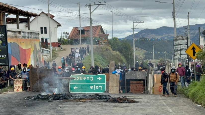 Cierres viales en Loja.