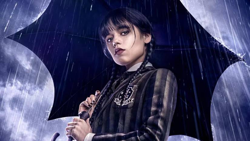 Nominado a mejor interpretación femenina en una serie de televisión, Jenna Ortega con Miércoles.