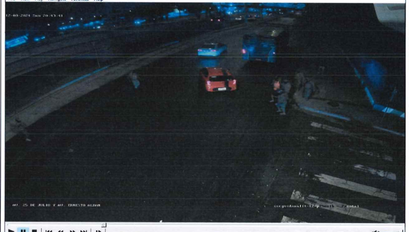 Video de la cámara de seguridad revela cómo fue la aprehensión de los cuatro menores la noche del 8 de diciembre de 2024.