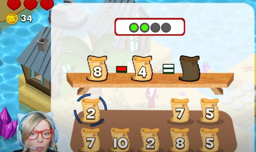 Uno de los juegos en MathLand.