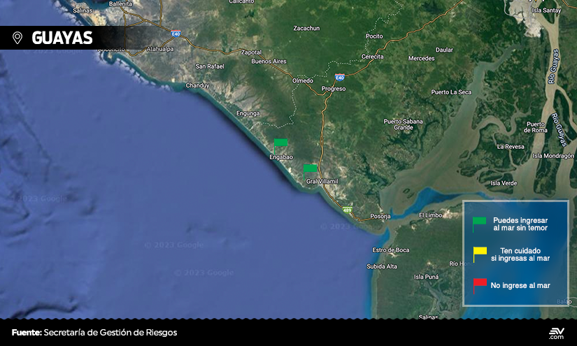 Oleaje más intenso en Ecuador desde este 27 de enero: estas son las playas del país con mayor y menor peligro para los bañistas