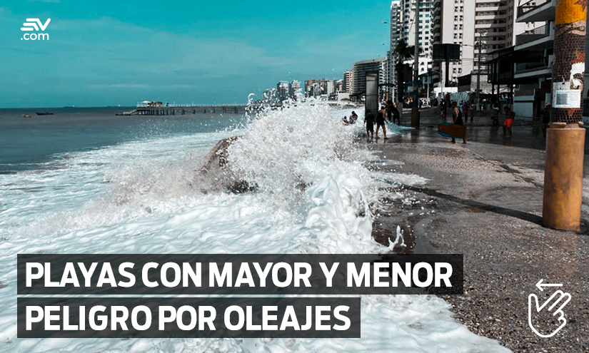 Oleaje más intenso en Ecuador desde este 27 de enero: estas son las playas del país con mayor y menor peligro para los bañistas