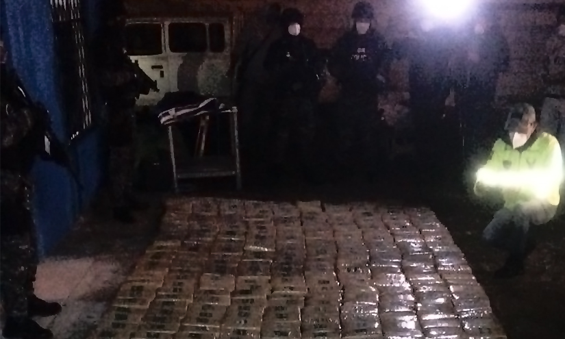 Cuatro detenidos tras gran decomiso de droga en Quito