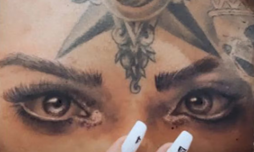 Foto del tatuaje que se realizó Christian Nodal.