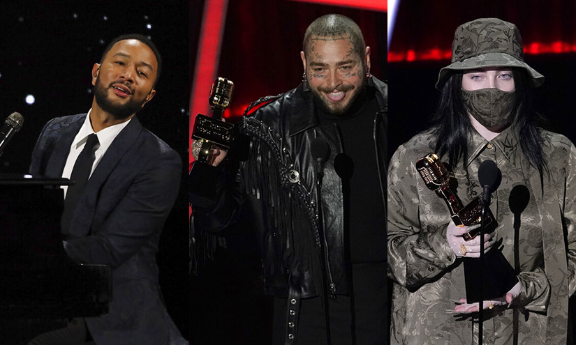Legend, Malone y Eilish brillan en los Premios Billboard