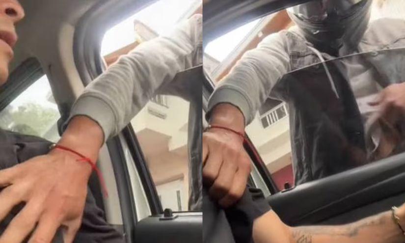 El atraco quedó grabado y el video fue publicado durante el fin de semana