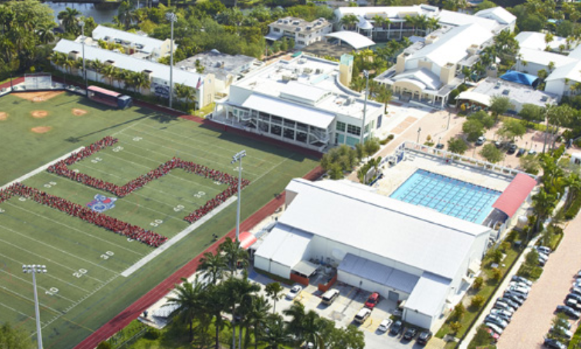 Imagen aérea del Miami Country Day School.