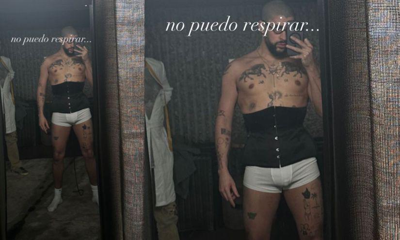 Captura de pantalla del perfil de Bad Bunny en Instagram.