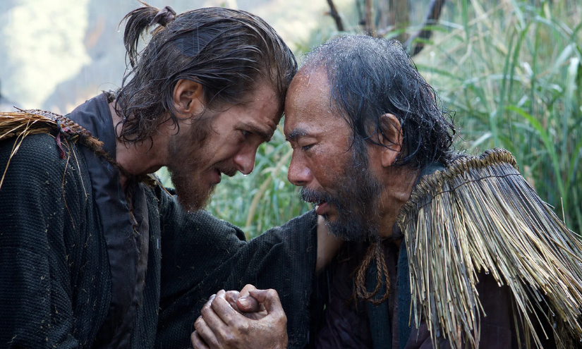 Escena de Silence, película adaptada y dirigida por Martin Scorsese basada una novela de Shasaku End.