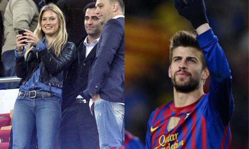 Refaeli fue vista en varias ocasiones en el Camp Nou, pero Gerard Piqué desmintió el romance en X (anteriormente Twitter)