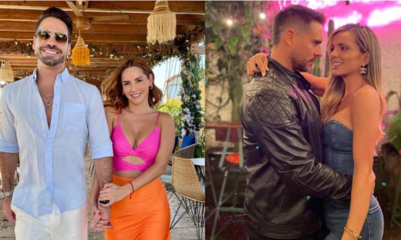 Carmen con Frederick y Sebastián con Juliana Diez.