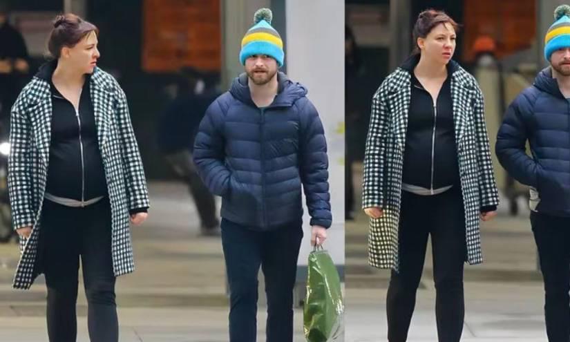 Imagen de archivo de Daniel y su pareja Erin. Así se descubrió que Radcliffe sería padre.