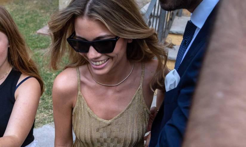 Imagen de archivo de Clara Chía Martí junto a Gerard Piqué en la boda de su hermano, Marc Piqué, a la que ni Sasha ni Milan asistieron.