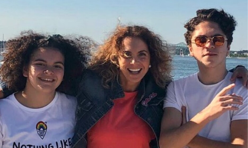 Lucero y sus hijos, Lucerito y José Manuel Mijares.