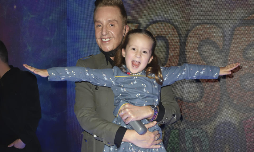 Daniel Bisogno junto a su hija Michaela.