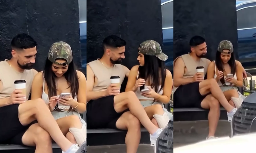 Becky G y Sebastian Lletget captados juntos en Texas.