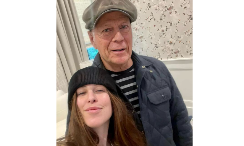 Bruce Willis junto a su hija.
