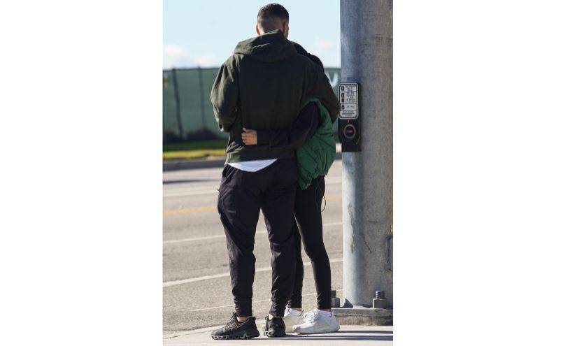 Becky G y Sebastian Lletguet en California.