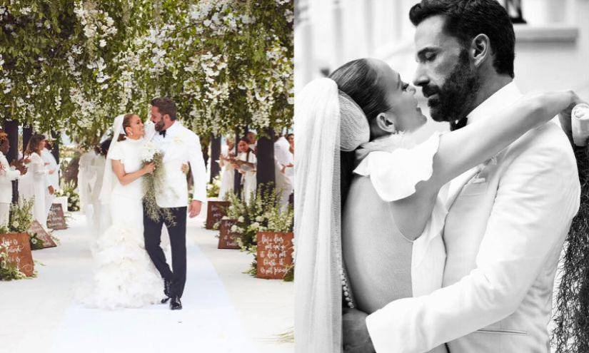 La pareja se casó en Las Vegas y luego se realizó una ceremonia formal en Georgia